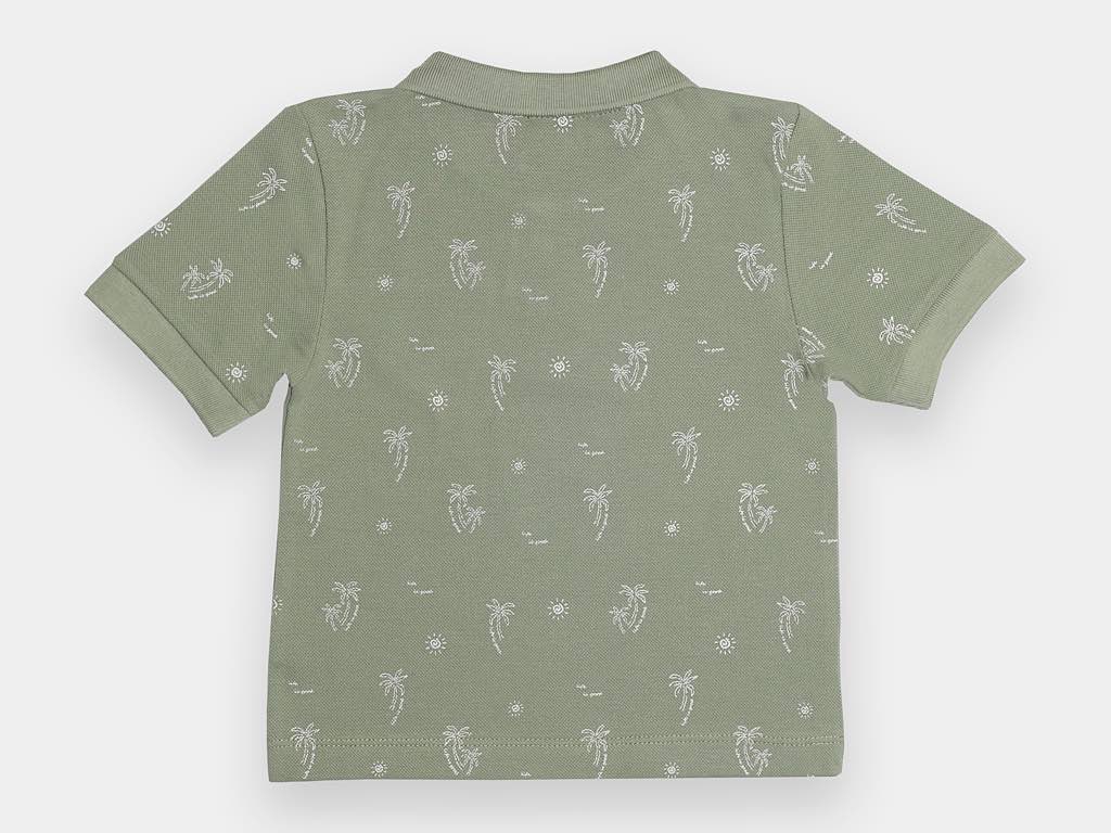 تیشرت و شلوارک کتان پسرانه طرح نخل  و خورشید مدل arshama پاپو papo