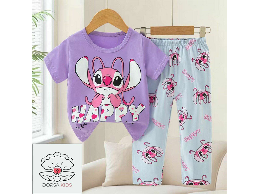 ست لباس بلوز و شلوار راحتی استیج بنفش