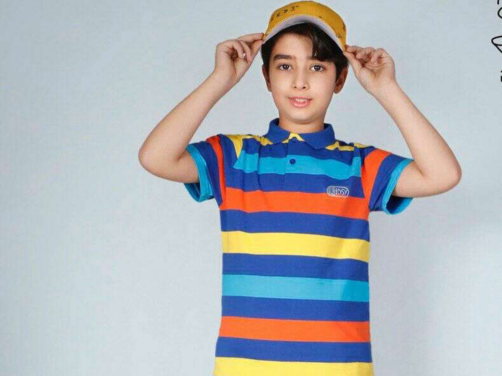 پلوشرت آستین کوتاه نوزاد و کودک پسرانه چند رنگ کیدز kids