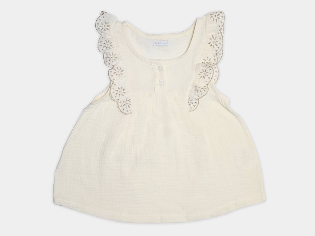 شومیز و شلوارک جین دخترانه مدل  FARNAZ پاپو papo