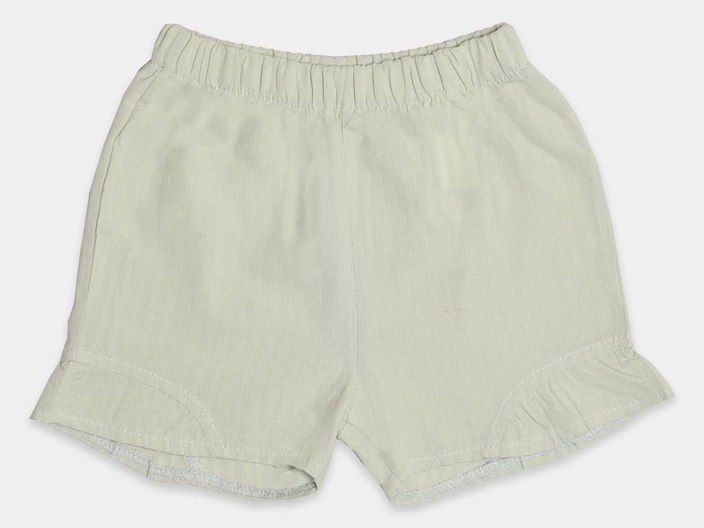 شومیز و شلوارک سبز کاهویی دخترانه طرح گل  مدل  bita پاپو papo