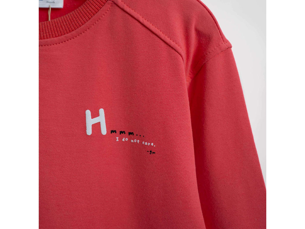 بلوز آستین بلند دورس رنگ مرجانی طرح H بشیر Bashir