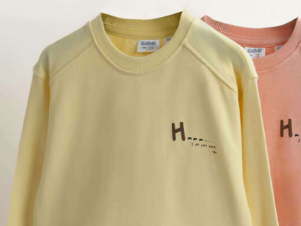 بلوز آستین بلند دورس رنگ لیمویی طرح H بشیر Bashir