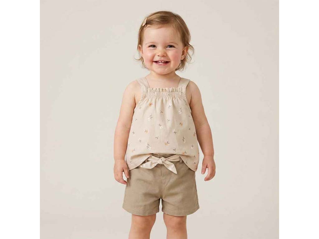 تونیک و شلوارک  طرح گل دخترانه مدل  janan پاپو papo