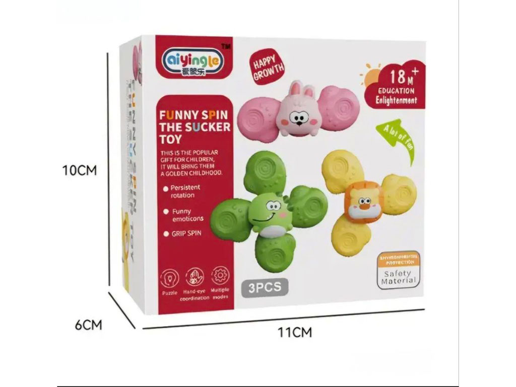 اسپینر چسبان 3 عددی اسباب بازی طرح فانتزی
