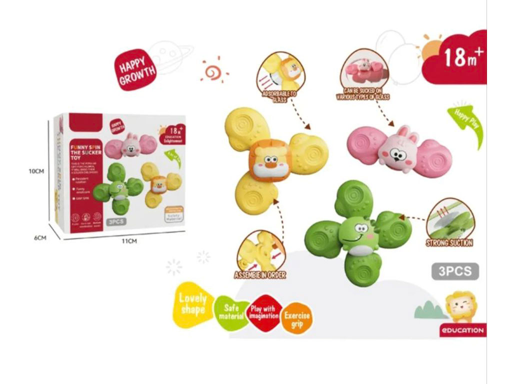 اسپینر چسبان 3 عددی اسباب بازی طرح فانتزی