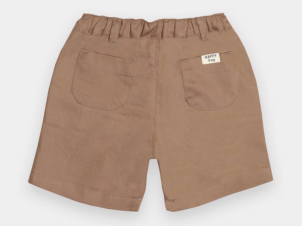 تیشرت و شلوارک کتان پسرانه طرح شیر و درام مدل Give پاپو papo