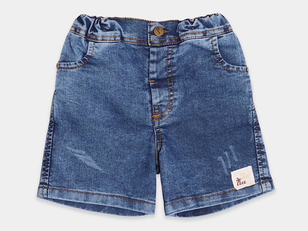 تیشرت جودون و شلوارک جین طرح جیب تدی مدل barsam پاپو papo