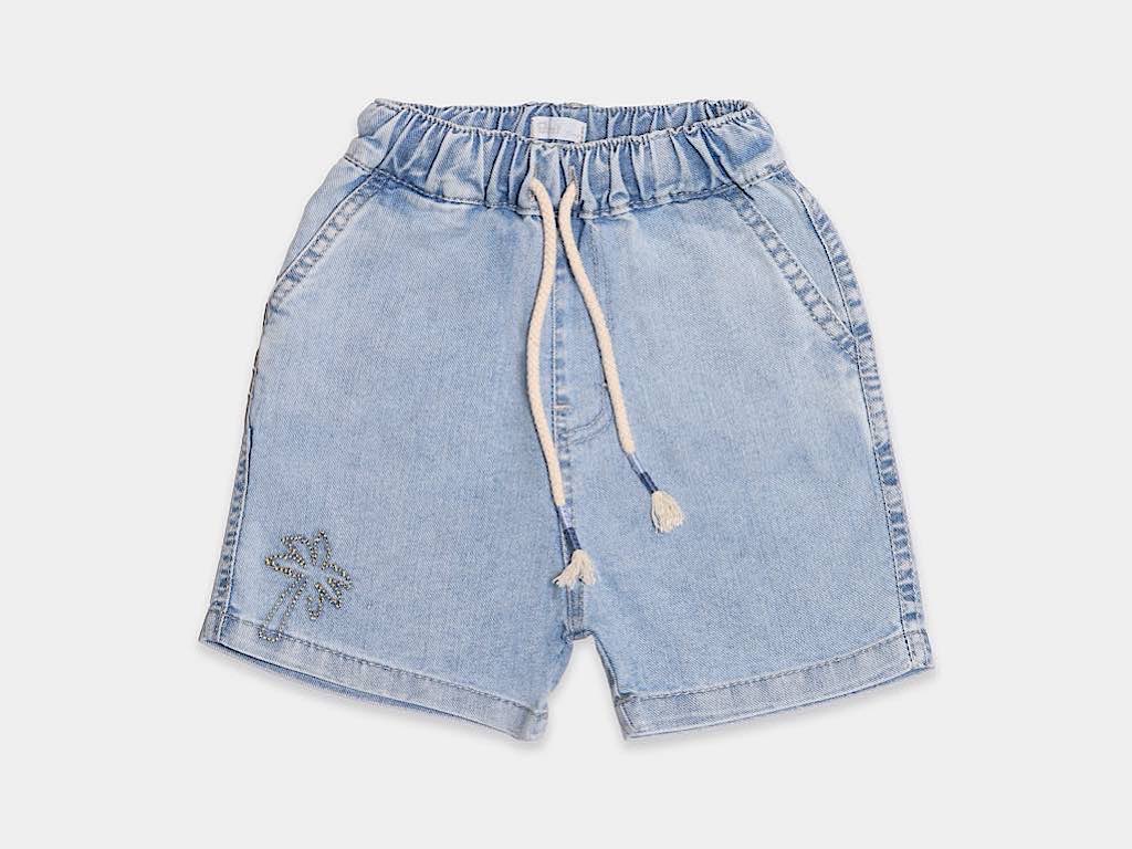 ست سه تکه تیشرت، شومیز و شلوارک جین نوزادی پسرانه مدل  mahbod  پاپو papo