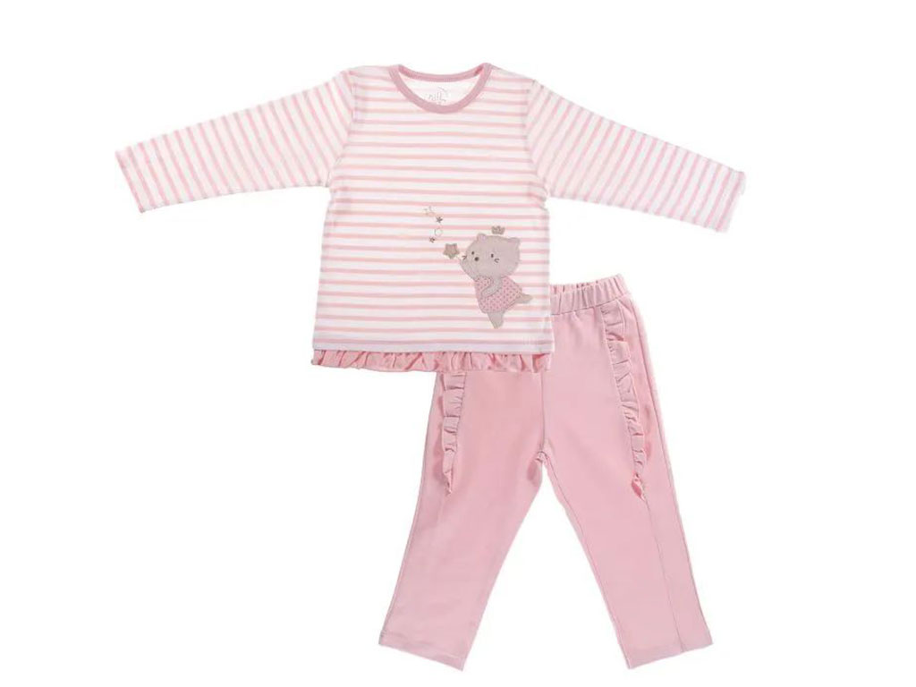 بلوز آستین بلند نوزادی دخترانه طرح بالرین نیلی nili