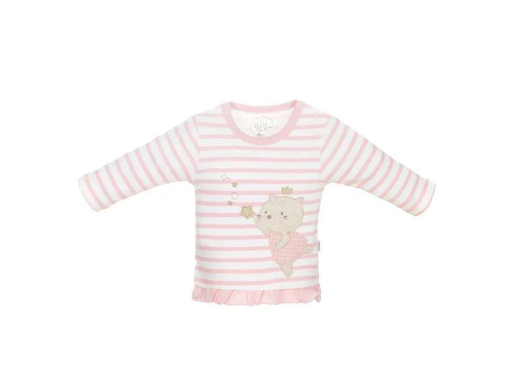 بلوز آستین بلند نوزادی دخترانه طرح بالرین نیلی nili