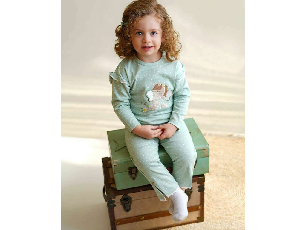 بلوز آستین بلند نوزادی دخترانه طرح یونیکورن نیلی nili