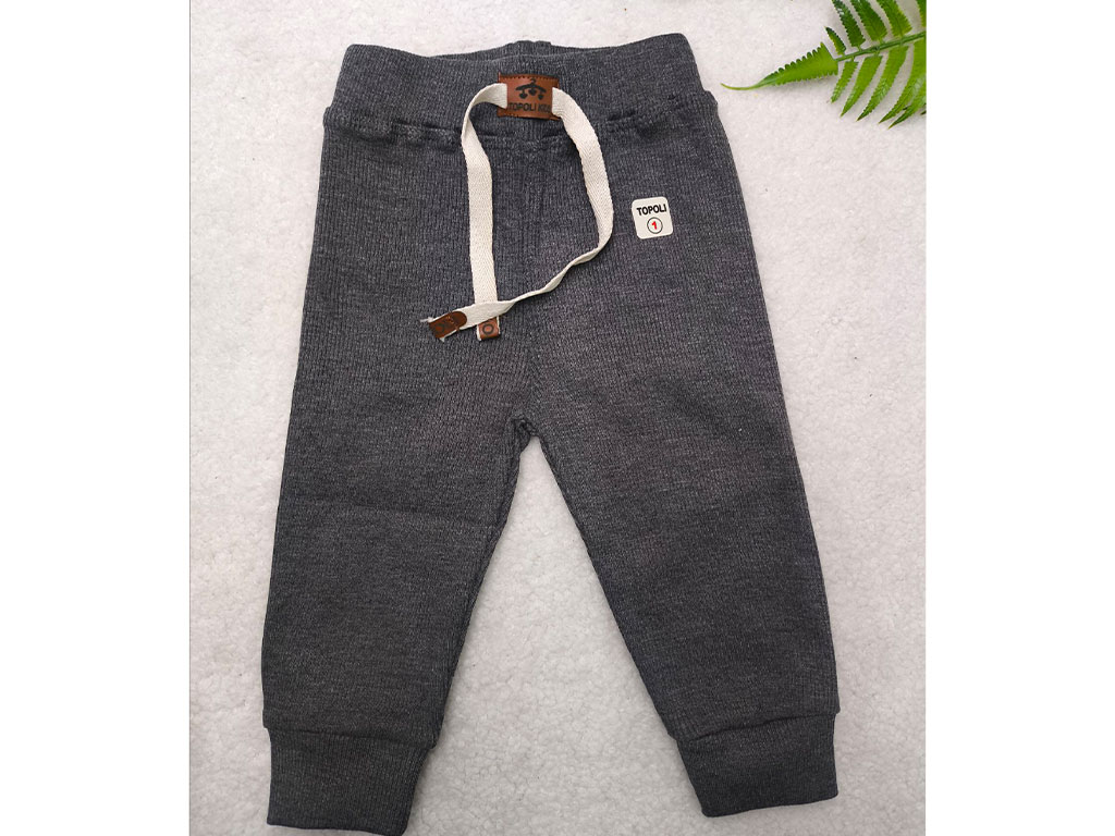 شلوار اسلش کبریتی نوزادی سایز 9 ماه آیسان بیبی طرح topoli