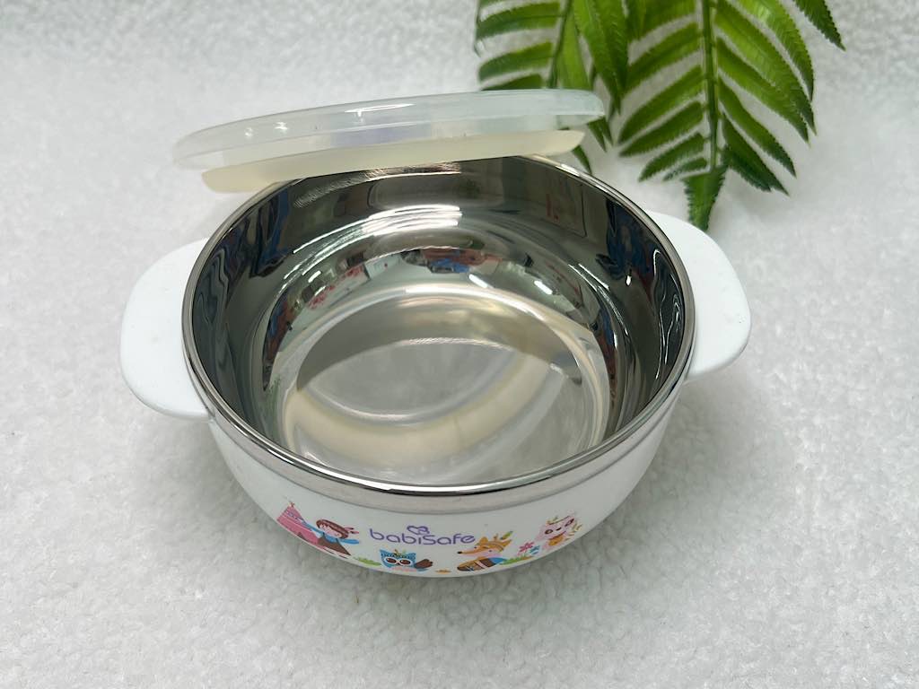 ظرف غذا داخل استیل سوپاپ دار حجم 330 میل babysafe