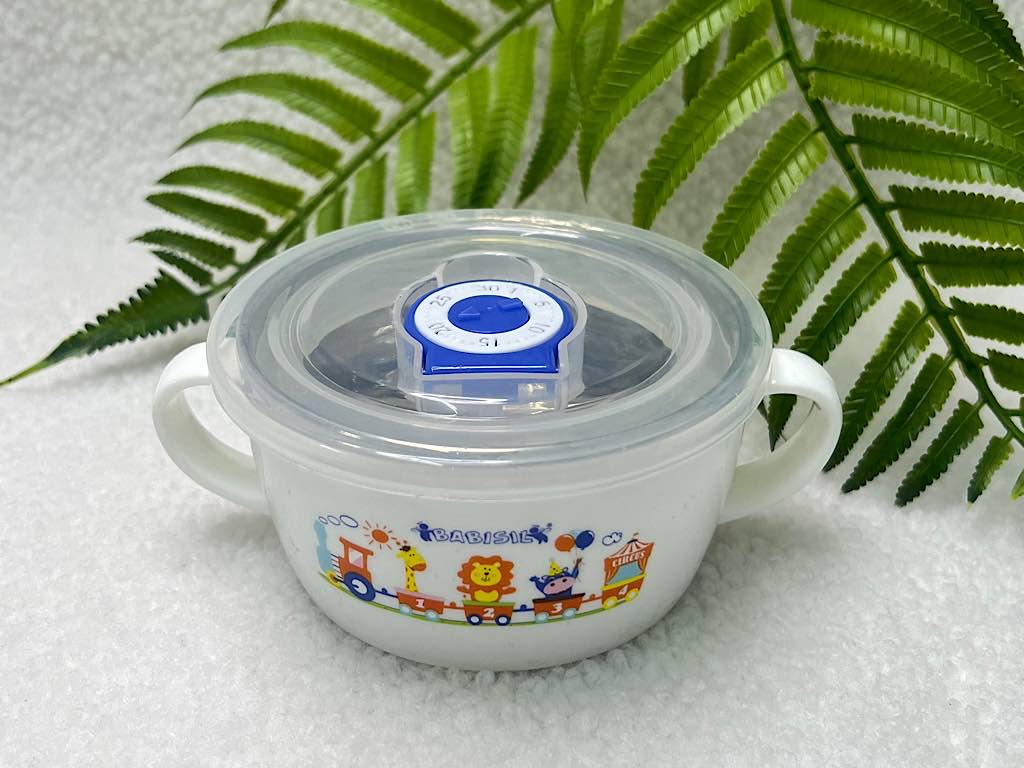 ظرف غذا داخل استیل سوپاپ دار حجم 180 میل babysafe
