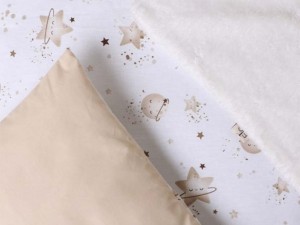 سرویس خواب دم دستی مسافرتی نوزادی مجموعه 3 عددی تشک، پتو و بالشت با بسته بندی کیفی طرح کهکشان نسکافه ای الا ELA