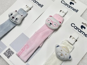 بند پستانک مخملی عروسکی کارامل caramell