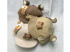 کلاه کپ لبه دار  کتان و گوشدار طرح تدی Angels (دور سر 47 cm)