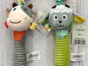 جغجغه سوسیسی بوقی طرح حیوانات JOLLY BABY