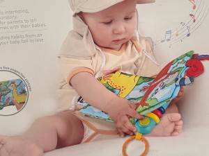 کتاب پارچه ای حیوانات موزیکال و چراغدار  ibi
