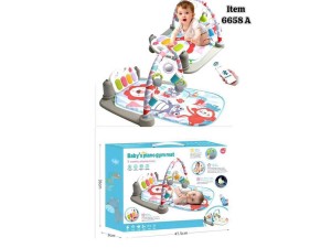 تشک بازی موزیکال و چراغ دار نوزادی دارای پیانو و ریموت کنترل طرح حیوانات جنگل