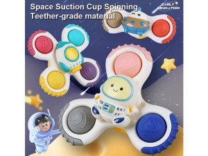 اسپینر چسبان پاپتی 3 عددی طرح سفینه فضایی اسباب بازی CUTE