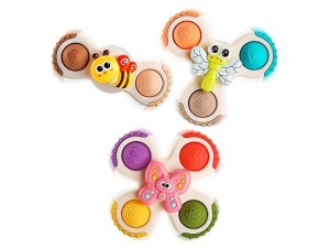 اسپینر چسبان پاپتی 3 عددی طرح حیوانات اسباب بازی SPINNING TOYS