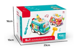ماشین اسباب بازی 6 در 1 چند منظوره بلزدار و موزیکال KIDS