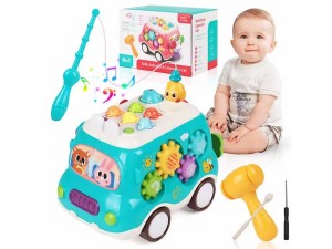 ماشین اسباب بازی 6 در 1 چند منظوره بلزدار و موزیکال KIDS