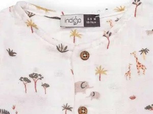 رامپر نوزادی طرح حیوانات ایندیگو indigo