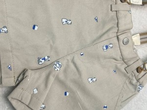 شومیز و شلوارک پسرانه با ساسبند طرح جنتلمن  ایندیگو indigo