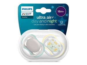 پستانک دو عددی بالای 18 ماه Ultra air شب تاب و ساده  فیلیپس اونت Philips Avent