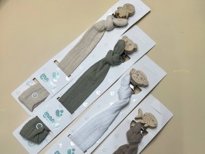 بند پستانک پارچه موسلین طرح دار ماتو  MAATO