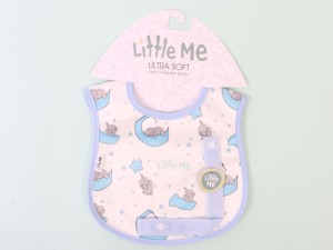 پیشبند نوزادی با بند پستانک دکمه ای لیتل می little me