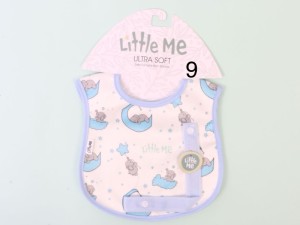 پیشبند نوزادی با بند پستانک دکمه ای لیتل می little me