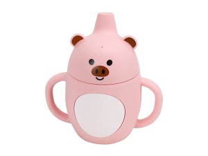 لیوان آبمیوه خوری سیلیکونی  و دسته دار عروسکی only baby