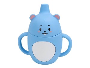 لیوان آبمیوه خوری سیلیکونی  و دسته دار عروسکی only baby