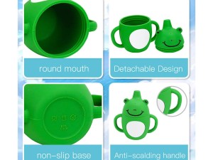 لیوان آبمیوه خوری سیلیکونی  و دسته دار عروسکی only baby