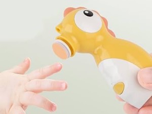 سوهان برقی شارژی و چراغدار ناخن نوزاد و کودک طرح دایناسور