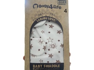قنداق چسبی همراه با کلاه و دستکش baby4life