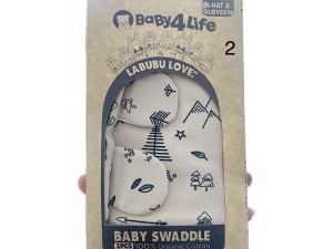قنداق چسبی همراه با کلاه و دستکش baby4life