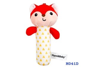 جغجغه سوسیسی و بوقی نوزادی رنگی طرح حیوانات  mami & beby