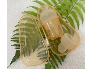 میوه خوری و قنداغ خوری پستانکی نوزادی درپوش دار طرح هی اور شی   HE OR SHE