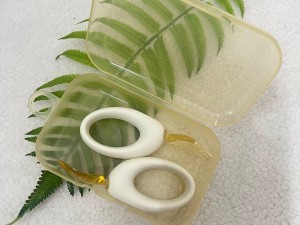 ست قاشق و چنگال دسته گرد سیلیکونی قابدار طرح HEORSHE