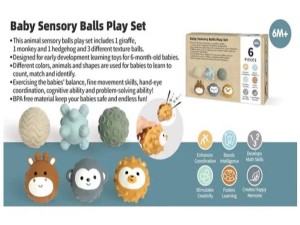 توپ حسی و دست ورزی شش عددی  SENSORY BALL