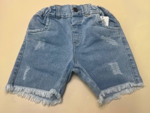 شلوارک جین زاپ دار دخترانه طرح PARSA پاپو papo