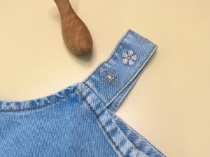 تاپ و شلوارک جین نوزادی دخترانه طرح  GOLSA  پاپو papo