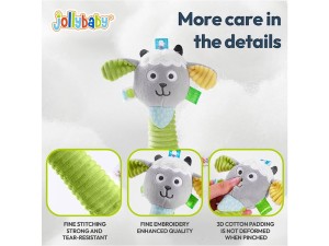 جغجغه سوسیسی بوقی طرح حیوانات JOLLY BABY