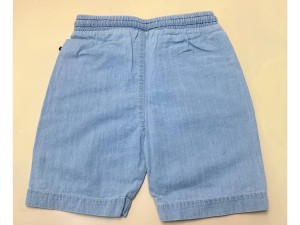 شلوارک جین کاغذی روشن طرح زاپ کمرکش cha cha