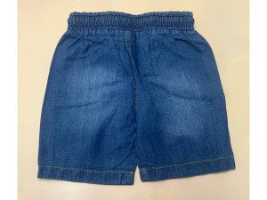 شلوارک جین کاغذی طرح زاپ کمرکش cha cha